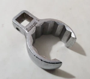 Snap-on 1" Deep Flare Nut Crowfoot Wrench 12-Pt SAE, 3/8" Drive - Picture 1 of 7