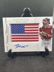 2015 NATIONAL TREASURES #14 BLAKE SWIHART AUTOGRAPH RC PATCH RED SOX 76/99 B151 - Picture 1 of 2