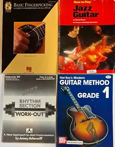 4 Books How to Play Jazz Guitar Basic Fingerpicking Mel Bay, Jazz Rhythm Section - Picture 1 of 6
