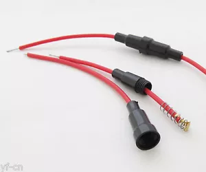 100 pz supporto fusibile in vetro AGC tipo di vite in linea per fusibile 6X30 mm cavo filo 20AWG - Foto 1 di 3