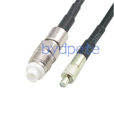 TS9 female jack to FME female transfer RF Wifi Antenna Coax Cable 25cm RG174 10" - Image 1 of 4