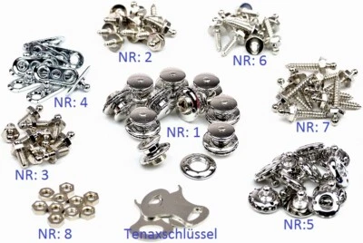 Tenax Tenaxoberteil Tenaxunterteil Tenaxschlüssel Tenaxknopf Tenaxset Verschluss