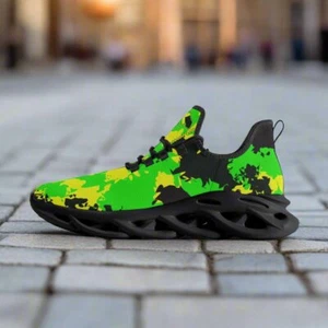 Tenis de punto de malla de rebote con bandera de Jamaica - Imagen 1 de 8