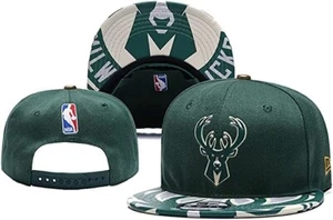 Milwaukee Bucks Classic Brim Logo Snap Back Green Cap / Hat - Picture 1 of 1
