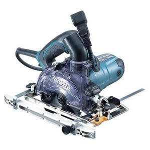 Makita 125 mm staubdichte Kreissäge, Aluminiumfuß, Staubfänger (100 V) - Bild 1 von 3