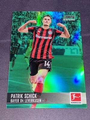 2021-22 Topps Stadium Club Bundesliga #68 PATRIK SCHICK GREEN REFRACTOR #d 69/99 - Image 1 of 2