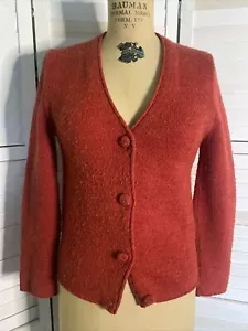 Maglione cardigan rosso vintage anni 50 Kirby di Miami taglia small/media - Foto 1 di 7