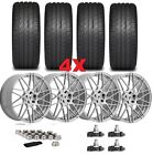 SILVER BRUSHED WHEELS RIMS TIRES 245 35 20 PACKAGE SET FIT ACCORD NEW OE ALLOY