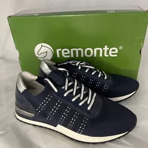 Remonte R2507-14 Damen Sneaker Sportschuh Freizeitschuhe Dunkelblau Gr.38 Neu - Bild 1 von 4