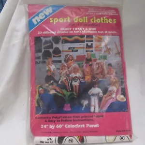 Vintage Sport Doll Clothes Kit Fits 11.5" Dolls 27 Patterns Ready to Cut & Sew - Picture 1 of 4