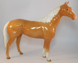 Beswick 12" Palomino Large Hunter Stallion 1734 70's 2nd Version Lot B Excellent - Picture 1 of 12