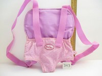 Pottery Barn Kids Gray Baby Doll Carrier Angelina Monogram Ebay