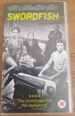 Swordfish VHS Video Tape John Travolta Hugh Jackman BRAND NEW RARE - Image 1 of 4