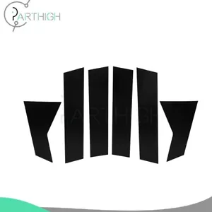 Piano Black Door Trim For 16-20 Honda Civic 10th 6PCS Pillar Posts Glossy Cover - Picture 1 of 13