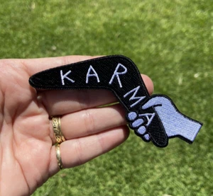 'KARMA' Patch - comes back around, boomerang - Hook & Loop - Picture 1 of 6