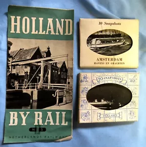 Folleto de viaje de colección de los años 50 de Ámsterdam, Holanda, Países Bajos - Imagen 1 de 4