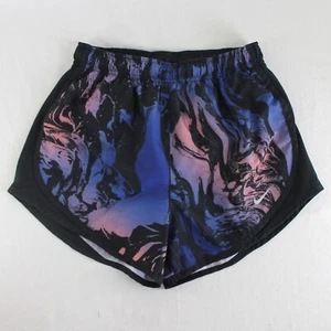 Nike Dri Fit Athletic Shorts Womens Size S Black Blue Pink Print Liner - Picture 1 of 3