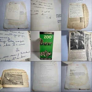 1972 CLEVELAND ZOO Brochure & Letter to NICK MILETI Signed Dr. Leonard Goss RARE - Picture 1 of 11