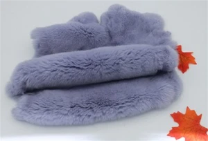 1X Rex Rabbit Hide Skin Fur Pelt Craft Costume Bag Scarf Accessories Fluffy Cosy - Picture 1 of 34