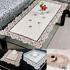 Decorative White Lace Table Cloth for Family Dinner Party and Anniversaries