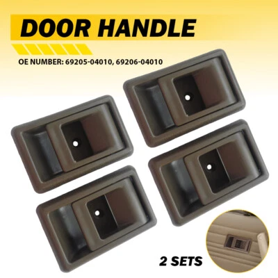 4X Manija interior de puerta marrón izquierda derecha para camioneta Toyota 4Runner 1990-95 Foto 1 de 4