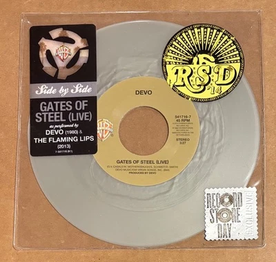 Devo / The Flaming Lips - Gates of Steel (Live) RARE exclusive RSD 7" vinyl Foto 1 de 2