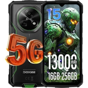 DOOGEE Fire7 5G Outdoor Smartphone 3 Karten Android 15 13000mAh 16GB+256GB Handy - Bild 1 von 8