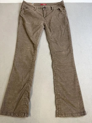 Unionbay Pants Womens 15 Brown Corduroy Stretch Flare Casual Retro Pockets - Image 1 of 4