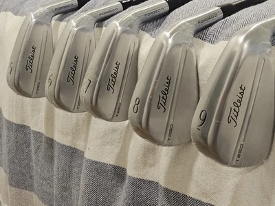 Titleist Forged 2025 T250 5-9 Iron. KBS MAX 55 Action flex. 2 flat / 2 weak.  - Image 1 of 4