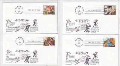 TurtlesTradingPost- Broadway Musicals- 1993 #2767-70 FDC Aristocrats- 4 Covers - Image 1 of 3