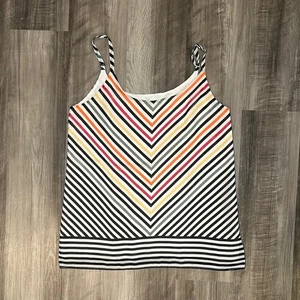 CAbi Linea Rainbow Chevron Adjustable Strap Tank - Medium - Picture 1 of 6