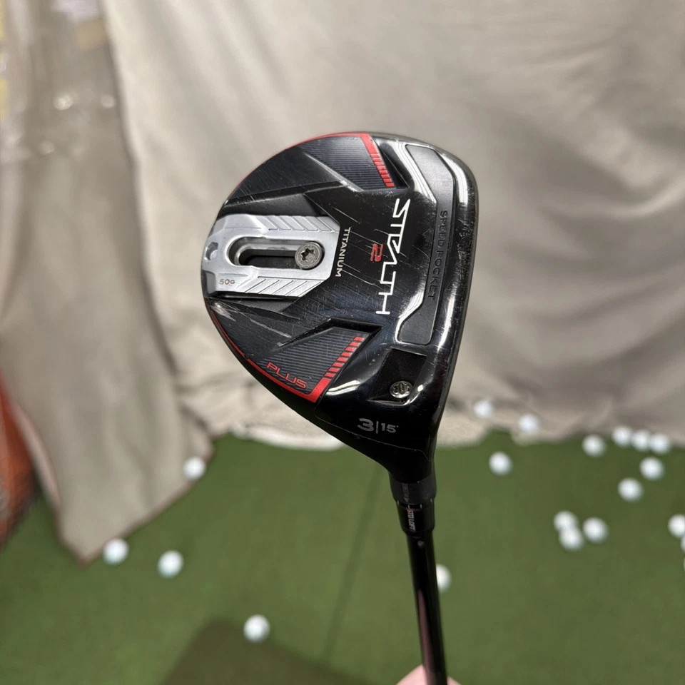 Taylormade Stealth 2 Plus Titanium 3 Wood 15* RH HZRDUS SMOKE 6.0 60G Stiff - Image 1 of 4