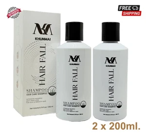 2x HAIR FALL SHAMPOO Anti Hair Fall Herbal Extract Thin Hair Nourishing KHUNMAI - Picture 1 of 17