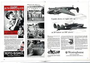 Anuncios impresos de la revista LIFE 1942 - Westinghouse, Kreml, Forhan’s, Quaker Oats, Pepto - Imagen 1 de 4