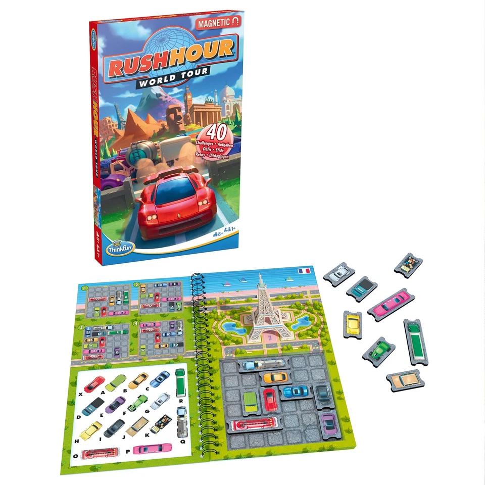 ThinkFun - Rush Hour World Tour, Juego de Lógica - Imagen 1 de 4