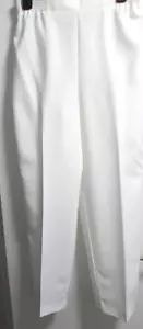 NUEVO Pantalones de mujer talla 8P blancos de polietileno elástico cintura de WESTPARK - Imagen 1 de 8