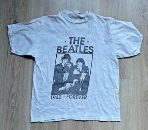 Vintage The Beatles 1962 - Forever T-Shirt Made in Italy White Faded Band Tee RARE - Bild 1 von 12