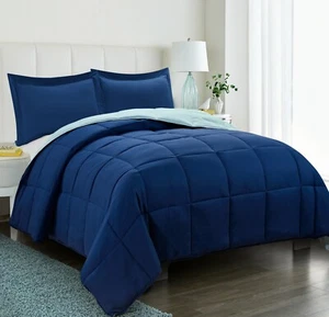Down Alternative Comforter Set 3 PCS with Shams All Season Reversible Comforter - Picture 1 of 56