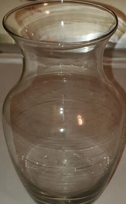 Clear Tapered Top Flower Vase - Image 1 of 4