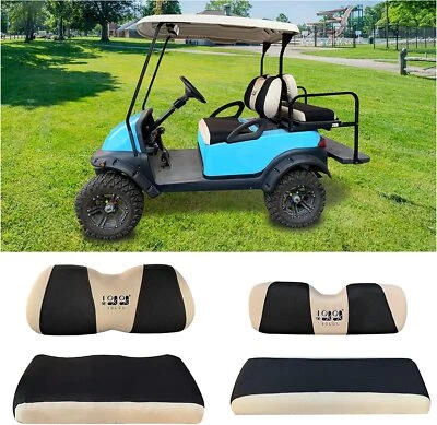 10L0L Golf Cart Front Rear Seat Cover Set for Yamaha G1-G29 & Club Car Precedent - Image 1 of 4