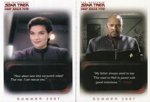 Star Trek Quotable Deep Space Nine DS9 Promo Card Lot P2 P3