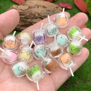 15PC 1:12 Scale Dollhouse Miniatures Tiny Drink Coffee Milk Cups Decor Accessory - Picture 1 of 14