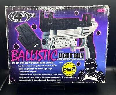 4Gamers Ballistic Light Gun PS1 AND PS2 Boxed Complete CIB Tested - Image 1 of 3
