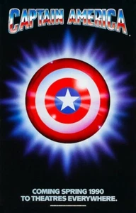 Captain America Movie POSTER Rare Marvel Comic 1990 - Picture 1 of 1