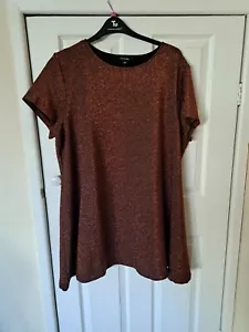 Ladies bronze sparkly Party Christmas dress from Simply Be size 26 - Picture 1 of 2