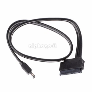 5V 12V Dual Power eSATA USB Combo to 2.5" 3.5"22Pin SATA Hard Disk Cable - Foto 1 di 5