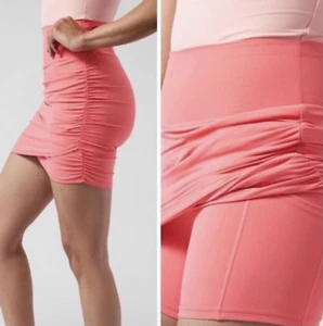 NEU Athleta Transcend Skort koralle XS geraffte integrierte Shorts Activewear - Bild 1 von 6