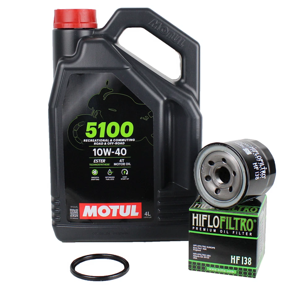 Ölwechselset Öl Ölfilter Motul 5100 10w40 für Suzuki GSF 600 / S Modelle Bandit