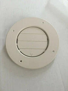 LIGHT BEIGE Round AC Ceiling Vent Open Close Adjustable Rotate Camper Trailer RV - Bild 1 von 5