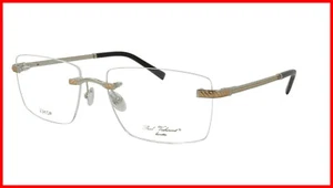 Marco de Gafas Paul Vosheront Enchapado en Oro Metal Acetato Italia PV604 C2 - Imagen 1 de 9